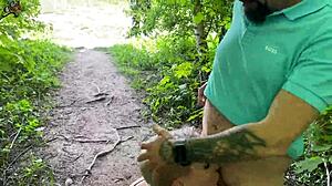 German milf acts like a slut on the highway parking lot, open to anyone for gay encounters