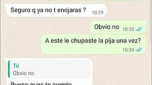 Feeling Jealous As My Latina Girlfriend Sucks Another Cock On Web Chat