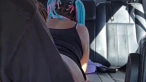 she spreads her thick legs for bbc in parking lot outdoor fun