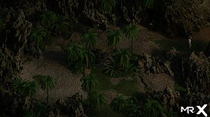 the door is open in treasure of nadia e3 29, revealing ebony anal hentai scene