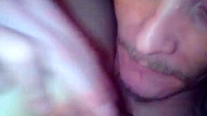 Girlfriend Amber Davis licks ass with friend James Currie nastily