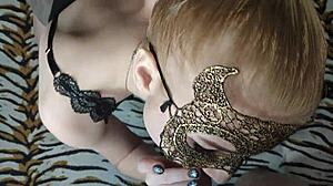 Hot Blonde Delivers Deep Wet Blowjob with Skill.