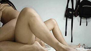 Lost bet to cousin, paid with pussy.