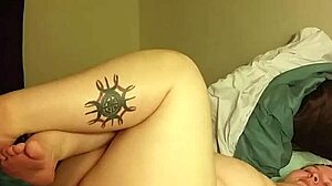 My Amateur Girlfriend Gives Intense Handjob Leading to Facial and Creampie