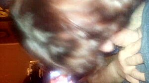 Want a birthday blowjob? Milf swallows cum from big cock.