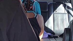 she spreads her thick legs for bbc in parking lot outdoor fun