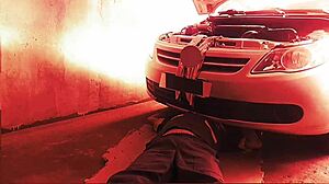 Shameless Wife Flirts With Mechanic For Anal!