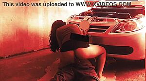 Shameless Wife Flirts With Mechanic For Anal!