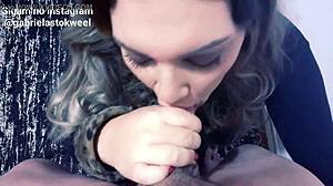 가브리엘라 스토크웰 맛있는 펠라 입사정 후 구부려 그룹섹스