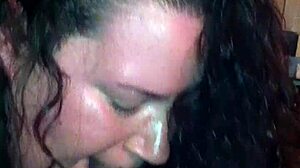 Ebony BBW deepthroats in the ghetto hood fucking scene.