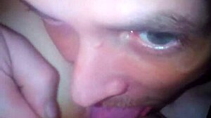 Girlfriend Amber Davis licks ass with friend James Currie nastily