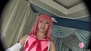 Hentai cosplay beautiful girl in a tight suit gave me a hand job of course i creampied in the end - intro