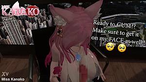 Tease With Giant Cat Girl Tits In Sexy Vtuber Titty Fuck!