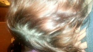 Want a birthday blowjob? Milf swallows cum from big cock.