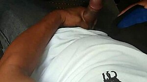 Chacal Masturbates in Public Bus as Shemale Transsexual