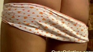 Teenage Blonde Strokes Tight Pussy in Solo Close-Up