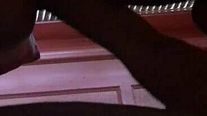 my ex girlfriend deepthroats my cock while riding me, old friend watches the sex.