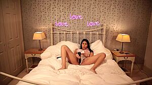 naughty stepsister caught jerking, invites him to bang her