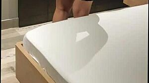 Nurse in lingerie for friend at motel, cuckold records