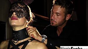 Nicole is totally dominated by that big cock stud and then creampied