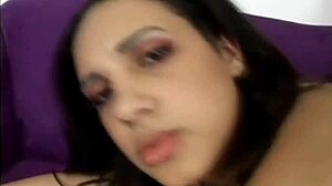 Hot brunette fucks big dick hard