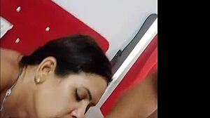 Prostitute cums during anal assfucking outdoors.