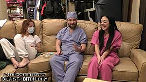 Become nurse as blaire celeste gets blasted with a jizzcasso on blastabitchcom