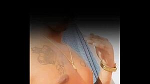 Prostitute cums during anal assfucking outdoors.