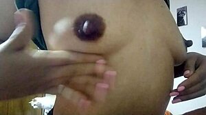 Latina Amateur Touches Her Small Natural Tits During Massage At Grandmother's House