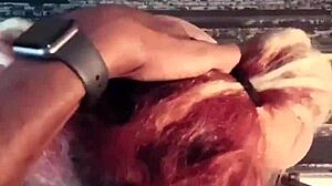 In this rough interracial scene, she gets her face fucked deepthroat style!