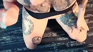 In this rough interracial scene, she gets her face fucked deepthroat style!