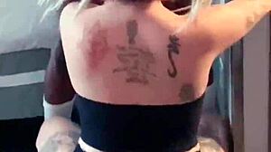 In this rough interracial scene, she gets her face fucked deepthroat style!