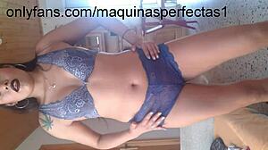 i'm the hermosa colombiana trying on lingerie and dancing for you