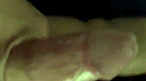 Kinky tribute to girlfriend with cum on webcam