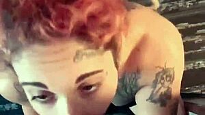 In this rough interracial scene, she gets her face fucked deepthroat style!