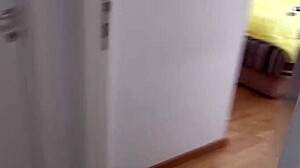 Bridesmaid ties up groom in homemade POV to steal his sperm