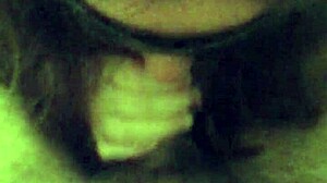 Intense blindfold blowjob from young girlfriend