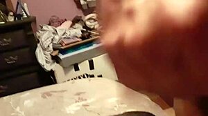 watch that tattooed cock ooze precum during solo play