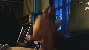 Stroking Massive Cock with Loud Moans for Allison's Cumshot Blast!