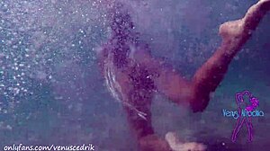 venus afrodita deepthroats on public beach with wet boobs