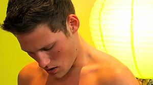 Twinks cum after sensual ass plowing?