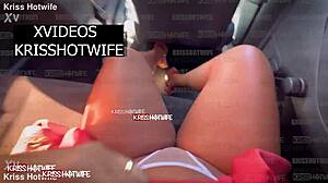 Kriss Hotwife Asks Driver To Film Her Big Tits And Pussy