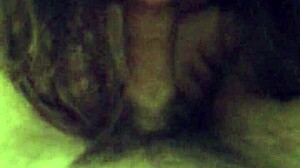 Intense blindfold blowjob from young girlfriend