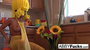 Surreal kitchen dress up with abigail and her giant cucumber