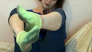 i love my sweaty lil girl's feet