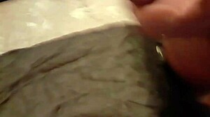 watch that tattooed cock ooze precum during solo play