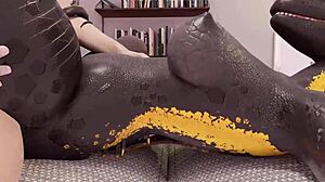 furry lizard banging a human in wild action