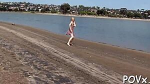 Passionate riding on massive dong pov