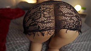 Latina Wife Greets Husband In Prostitute Outfit