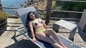 keira croft deepthroats cock pov